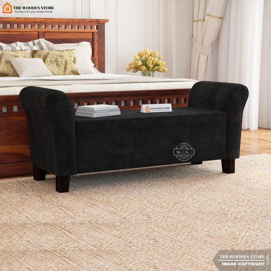 Kaysen Bench With Storage (Natural Grey)