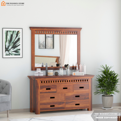 Donald Dresser with Storage (Honey Finish)