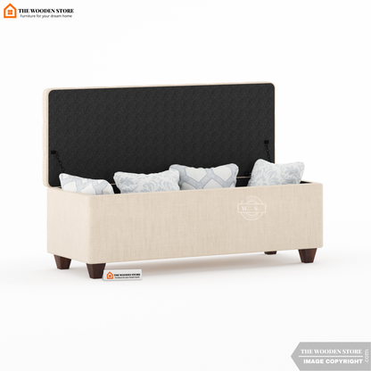 Gayle Bench With Storage (Soft Vanilla)