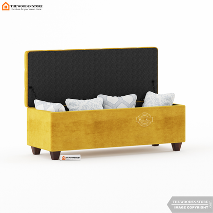 Gayle Bench With Storage (Orange Gold)