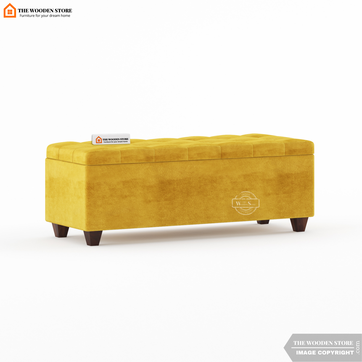 Gayle Bench With Storage (Orange Gold)