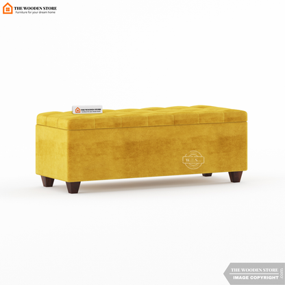 Gayle Bench With Storage (Orange Gold)