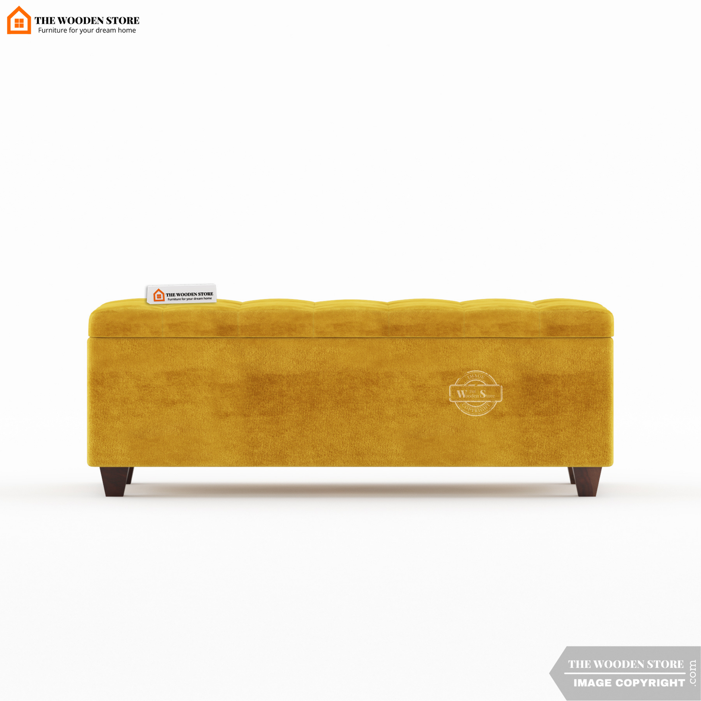 Gayle Bench With Storage (Orange Gold)