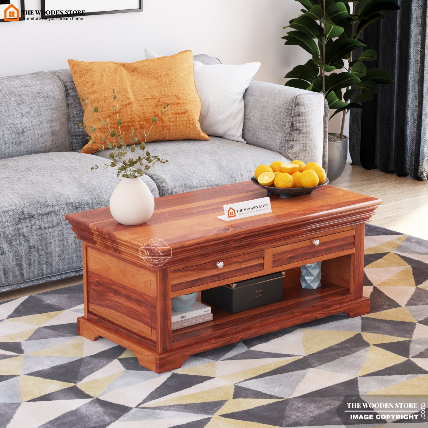 Ember Coffee Table (Honey Finish)