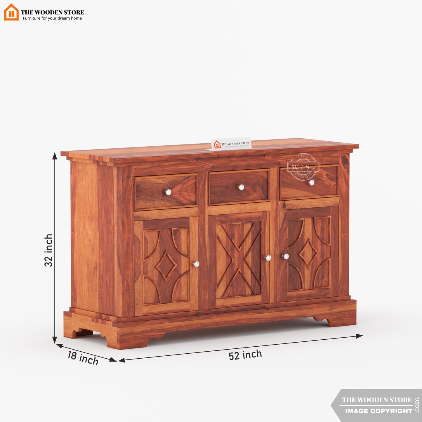 Matrix Cabinet and Sideboard (Honey Finish)