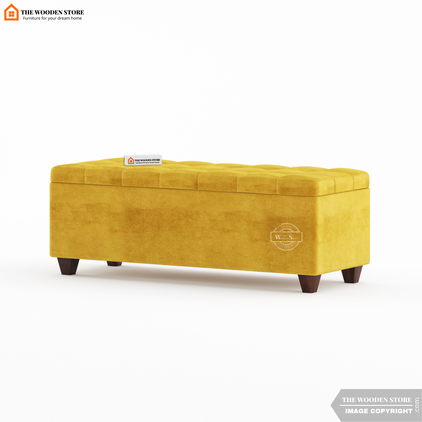 Gayle Bench With Storage (Orange Gold)