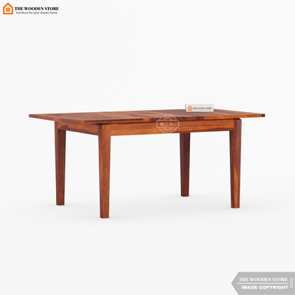 Velma 6 Seater Extendable Dining Set (Honey Finish)