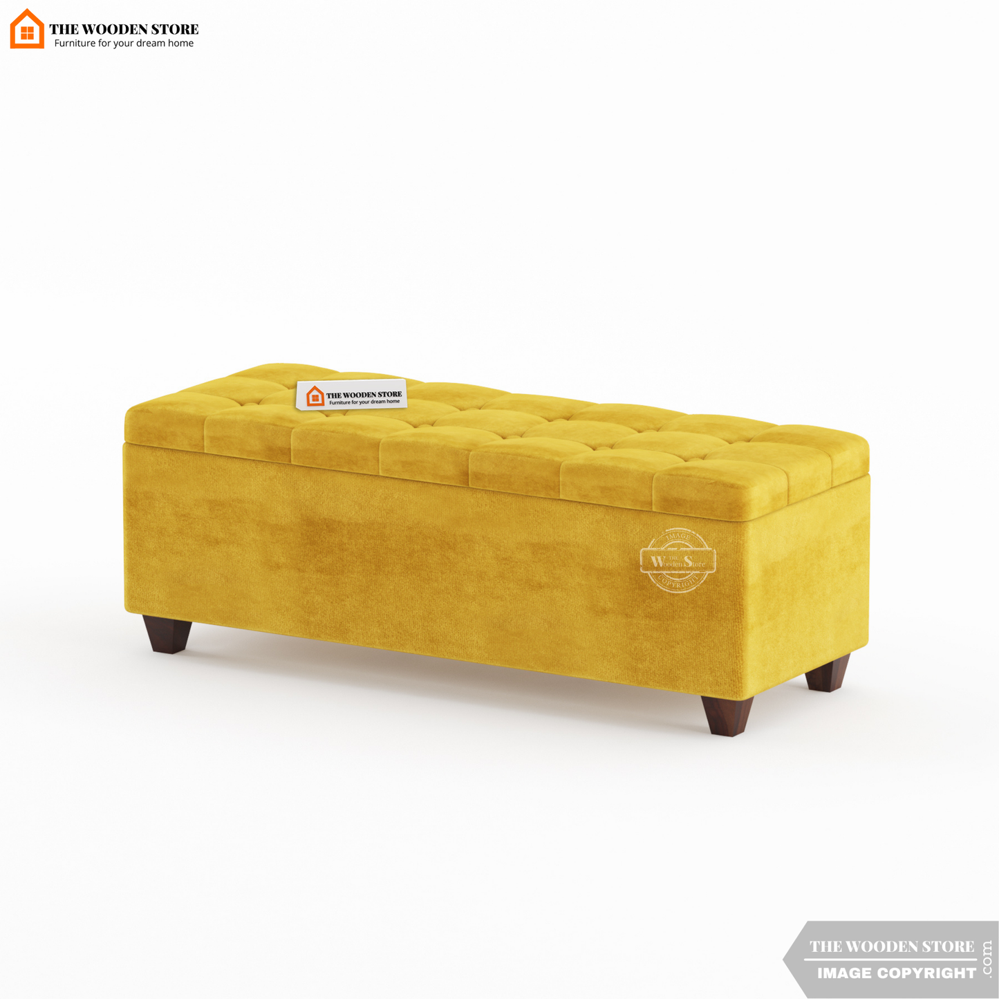 Gayle Bench With Storage (Orange Gold)