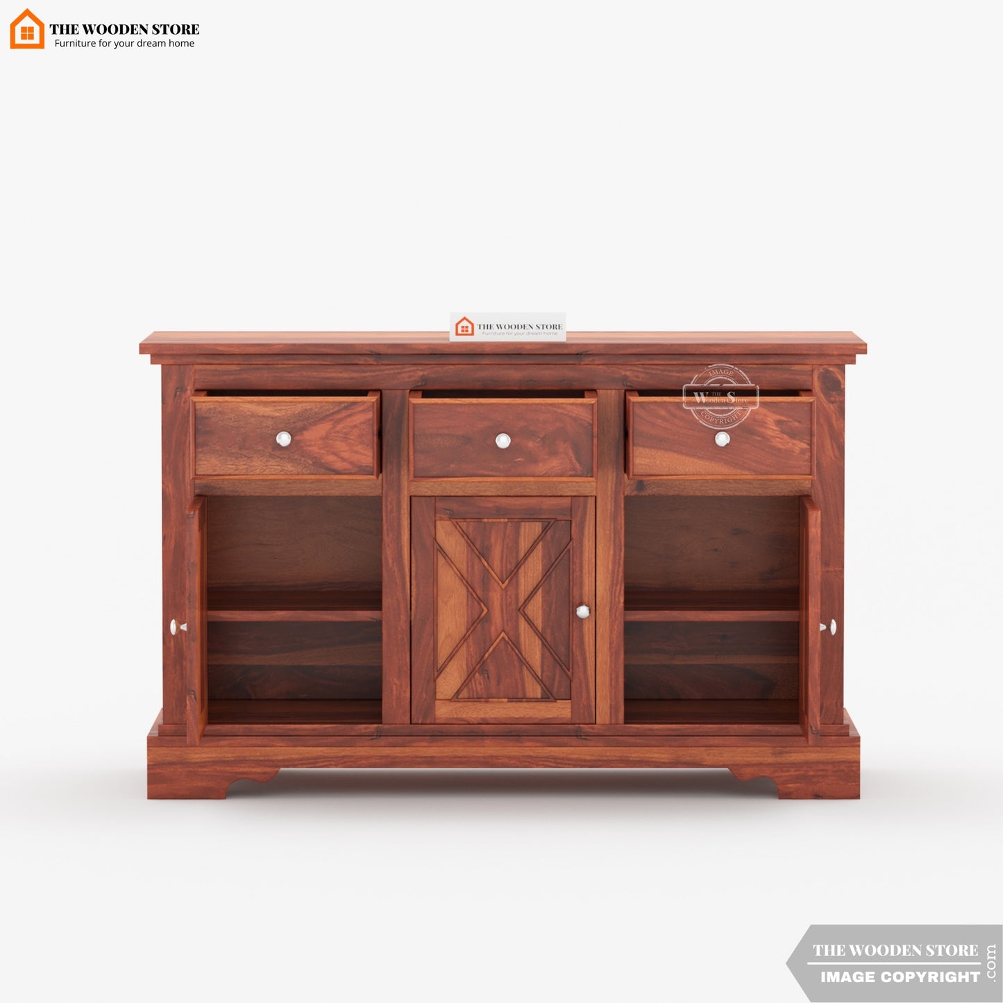 Matrix Cabinet and Sideboard (Honey Finish)