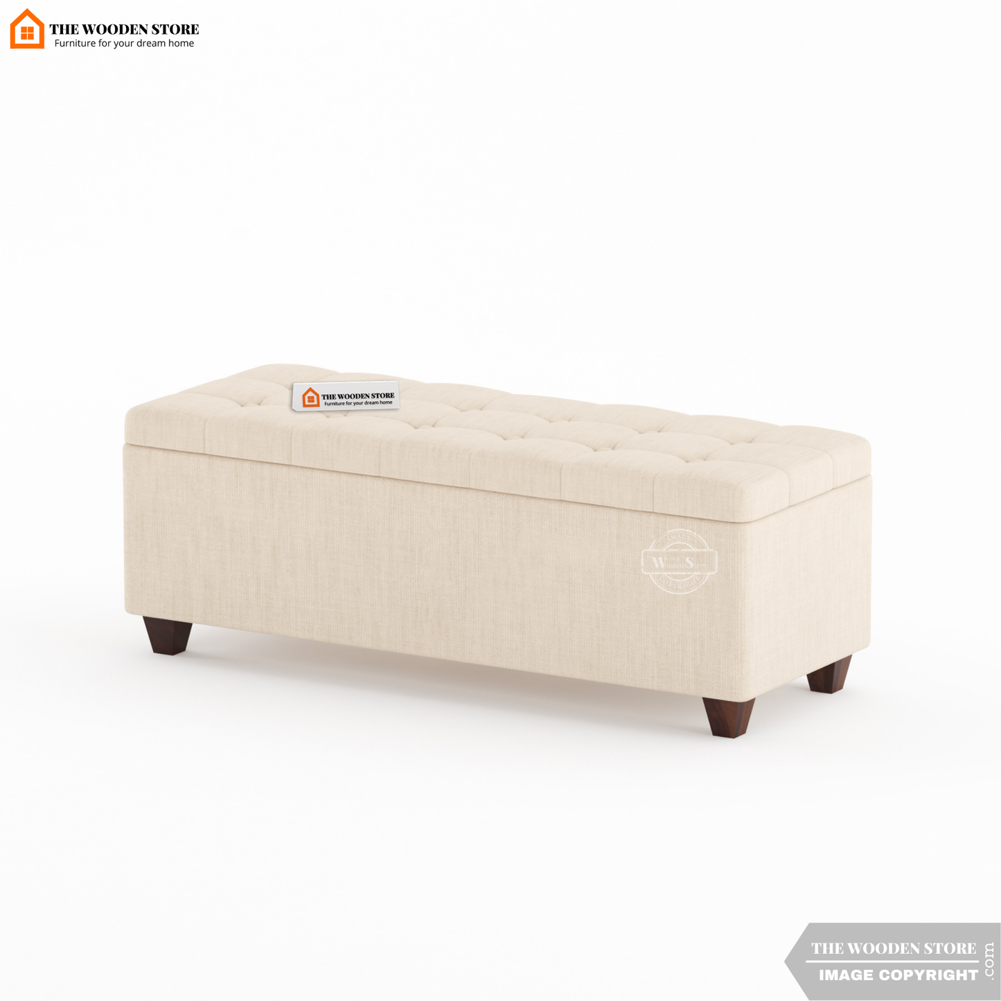 Gayle Bench With Storage (Soft Vanilla)
