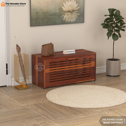 Lawson Shoe Rack (Honey Finish)