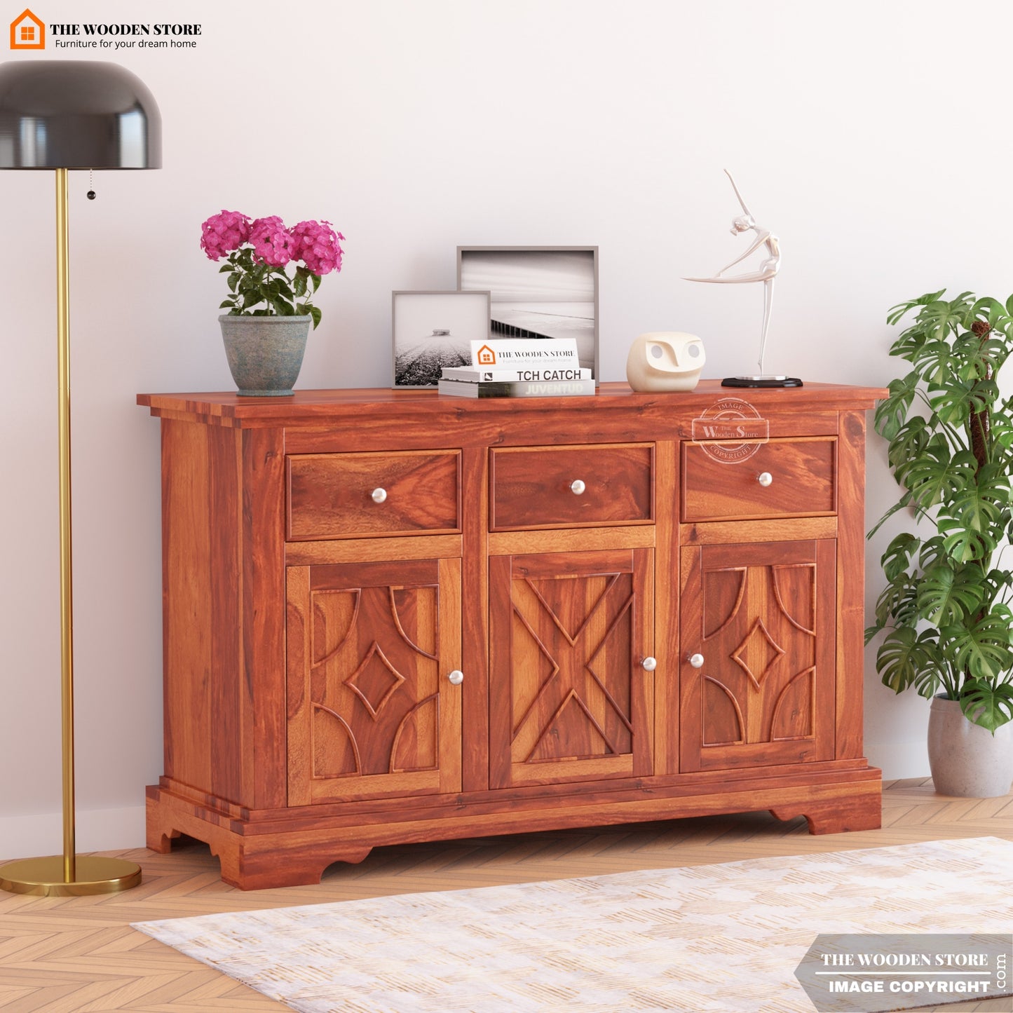 Matrix Cabinet and Sideboard (Honey Finish)