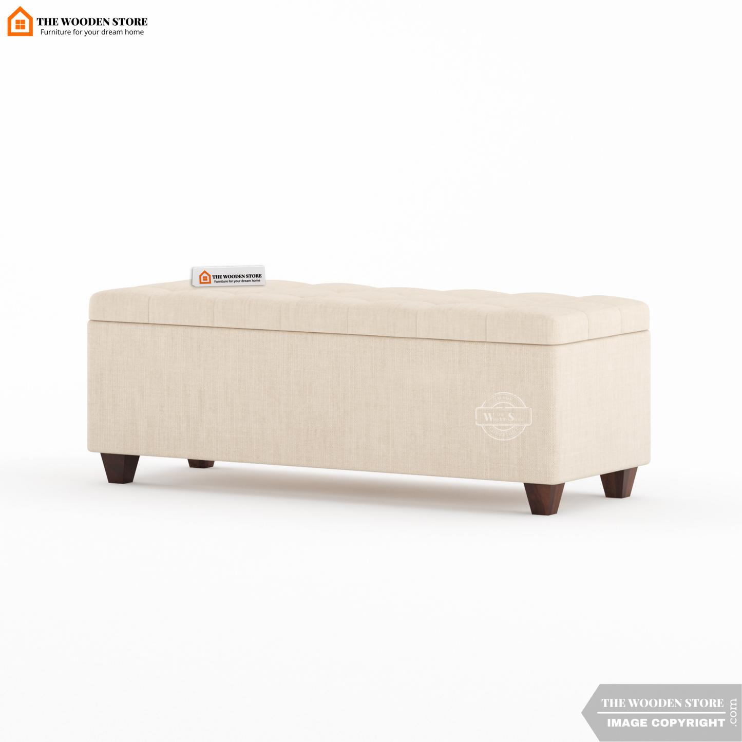 Gayle Bench With Storage (Soft Vanilla)