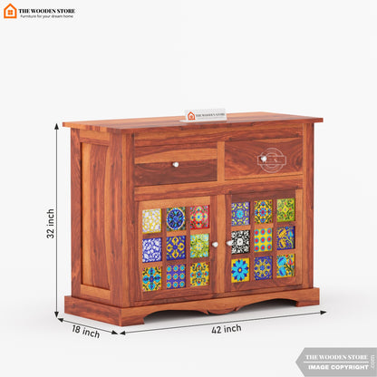 Bunny Cabinet and Sideboard (Honey Finish)