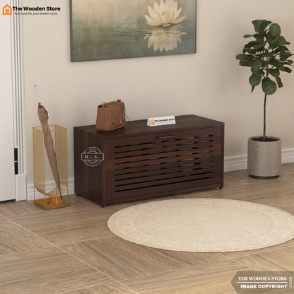 Lawson Shoe Rack (Walnut Finish)