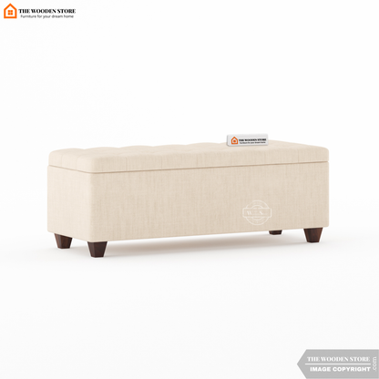 Gayle Bench With Storage (Soft Vanilla)