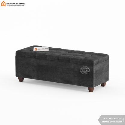 Gayle Bench With Storage (Natural Grey)