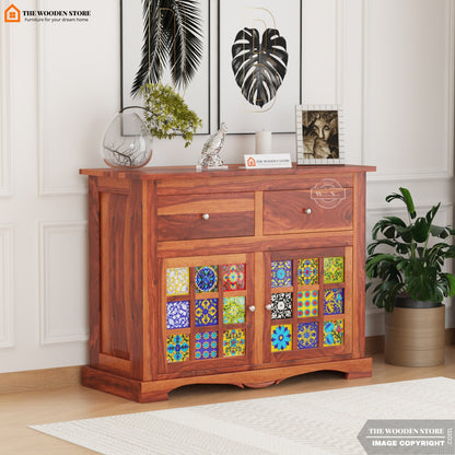 Bunny Cabinet and Sideboard (Honey Finish)