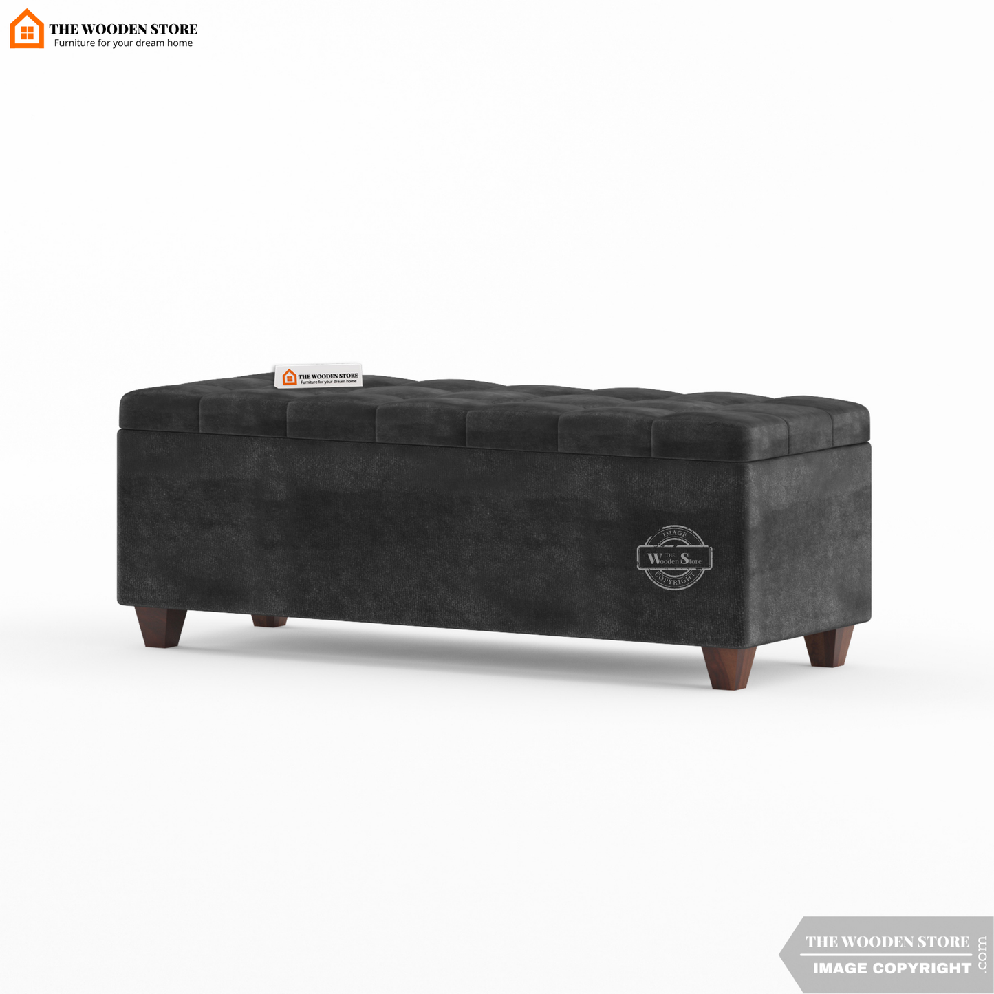 Gayle Bench With Storage (Natural Grey)