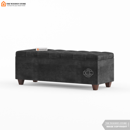 Gayle Bench With Storage (Natural Grey)