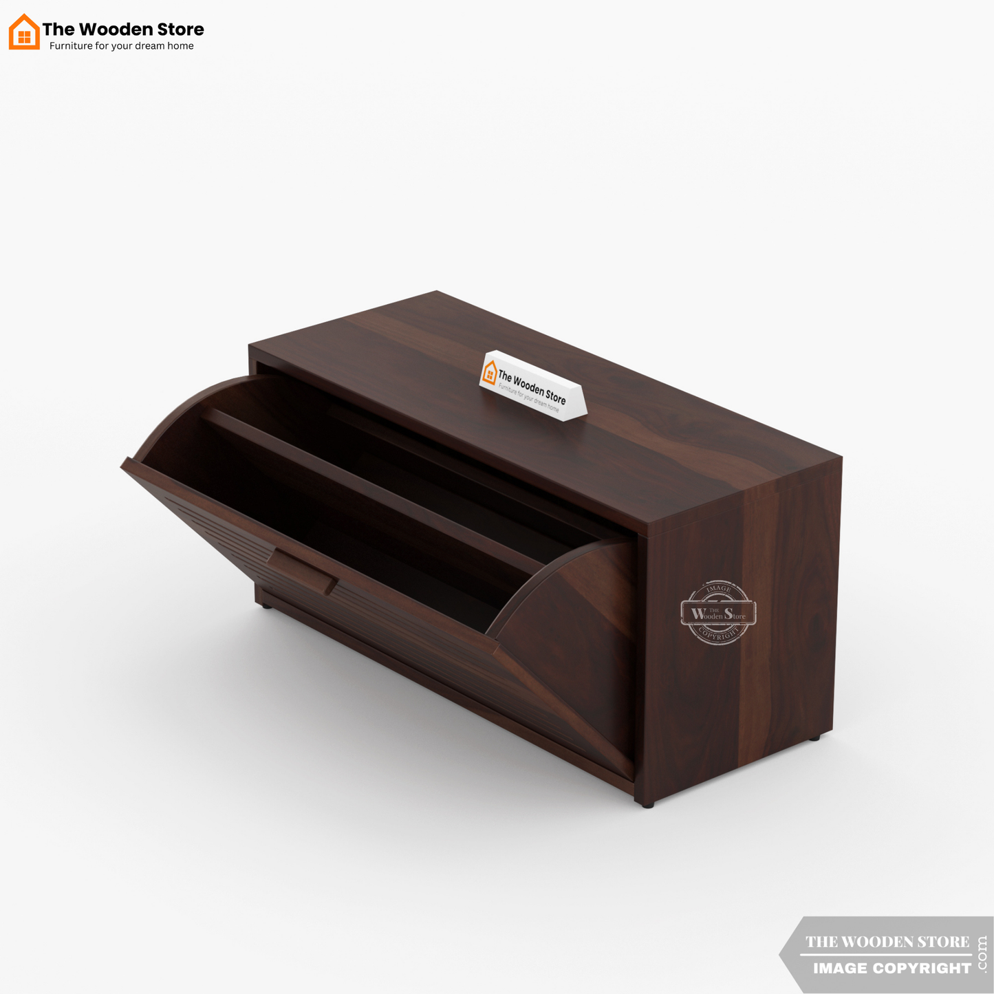Lawson Shoe Rack (Walnut Finish)