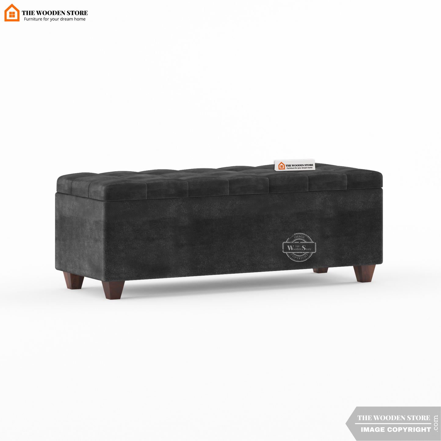 Gayle Bench With Storage (Natural Grey)