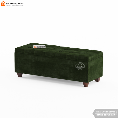 Gayle Bench With Storage (Olive Green)