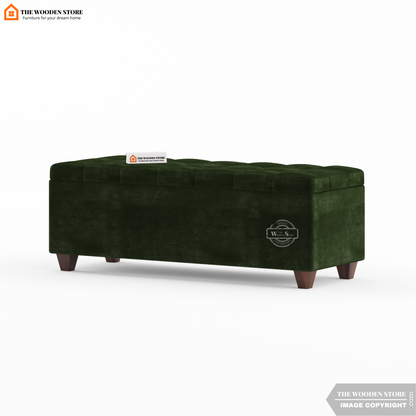 Gayle Bench With Storage (Olive Green)