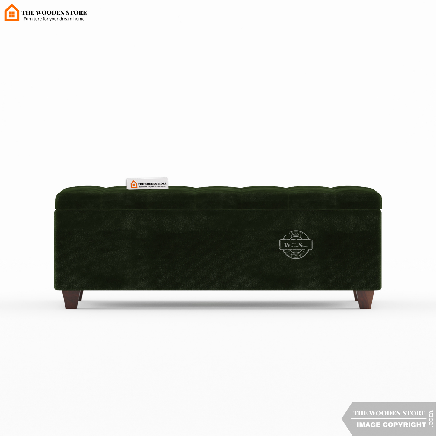 Gayle Bench With Storage (Olive Green)
