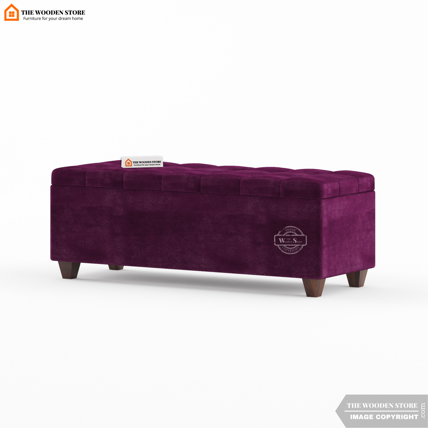 Gayle Bench With Storage (Wine Berry)