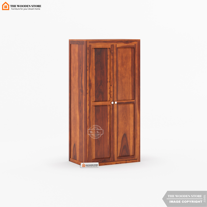 Mateo 2 Door Multi-Utility Wardrobe (Honey Finish)