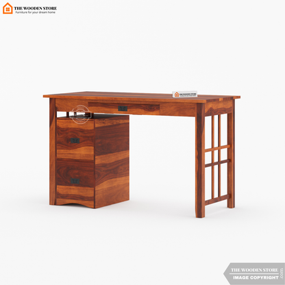 Aspire Study Table (Honey Finish)