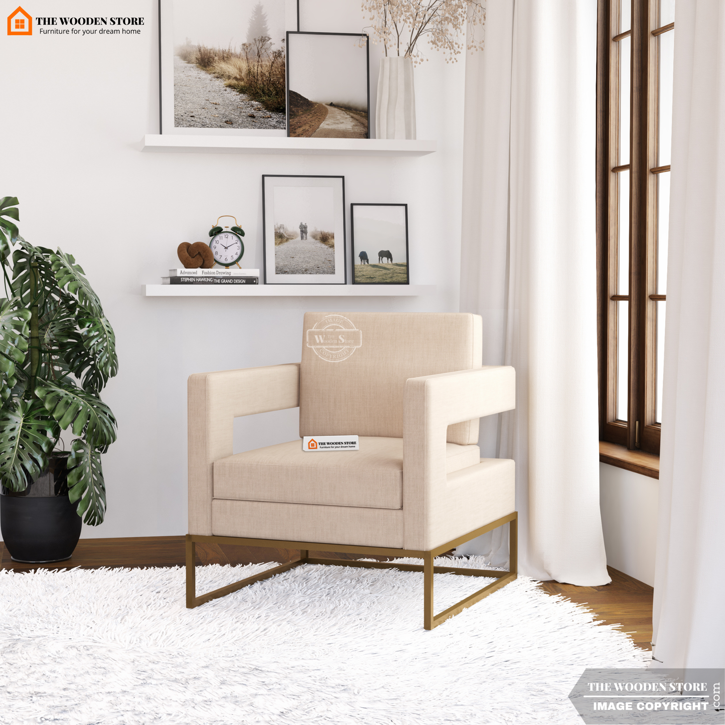 Verve Arm Chair (Soft Vanilla)