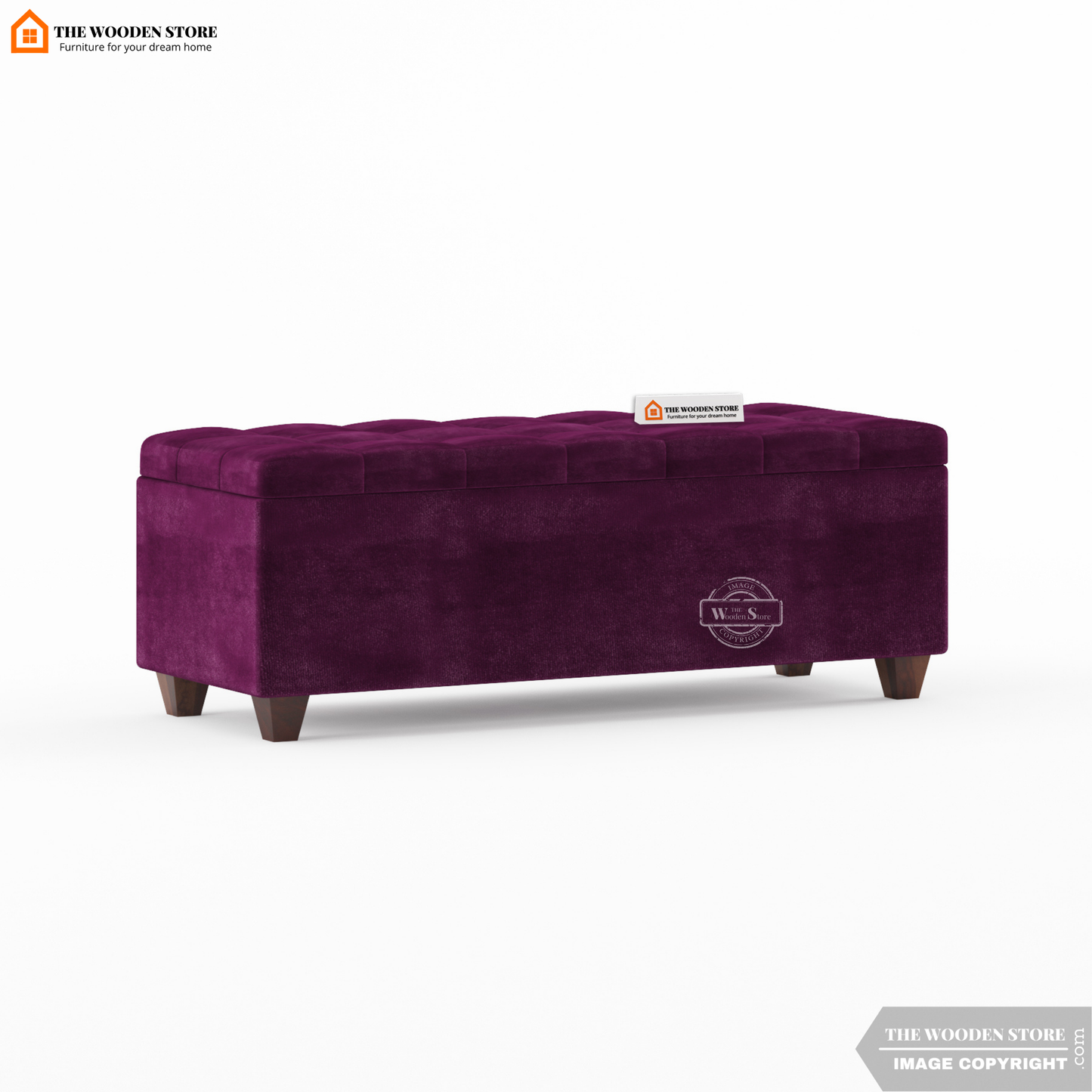 Gayle Bench With Storage (Wine Berry)