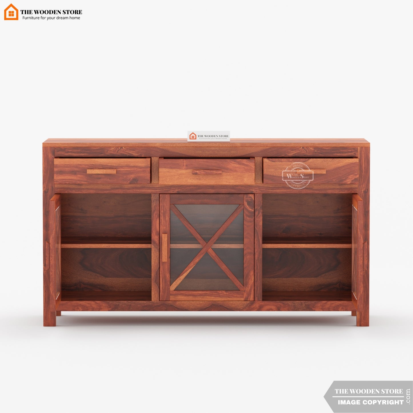 Nexus Cabinet and Sideboard (Honey Finish)
