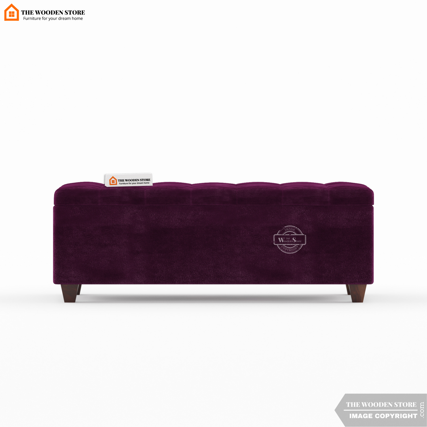 Gayle Bench With Storage (Wine Berry)