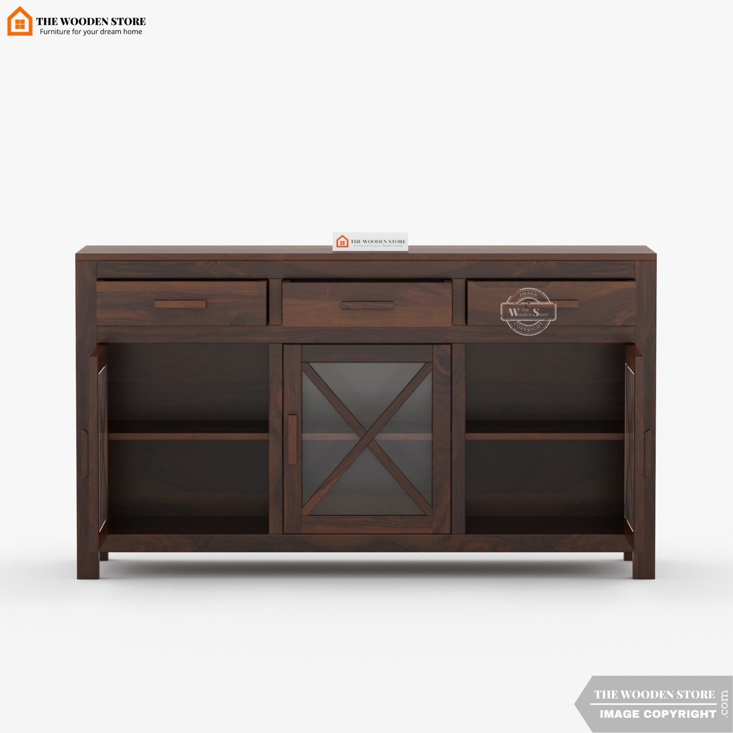 Nexus Cabinet and Sideboard (Walnut Finish)