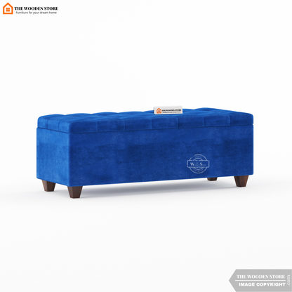 Gayle Bench With Storage (Marine Blue)