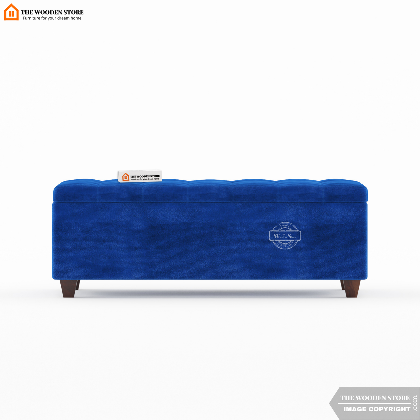 Gayle Bench With Storage (Marine Blue)