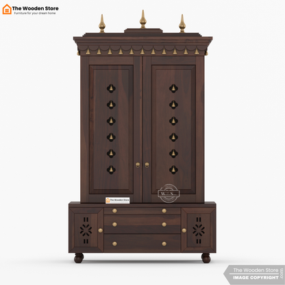 Udaya Home Temple (Walnut Finish)