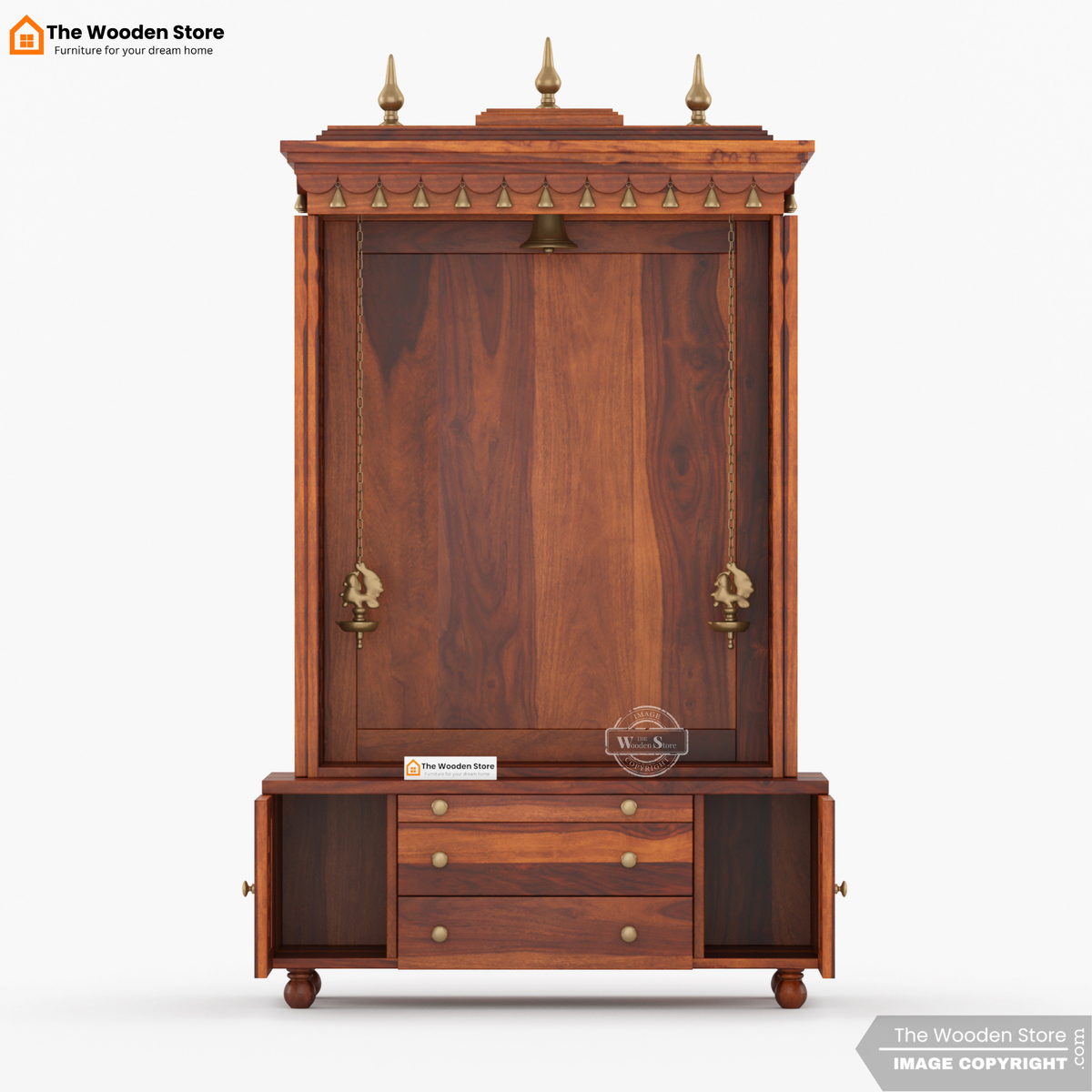 Udaya Home Temple (Honey Finish)