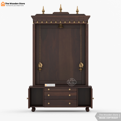 Udaya Home Temple (Walnut Finish)