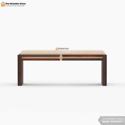 Joevan 6 Seater Dining Table Set (Walnut Finish)