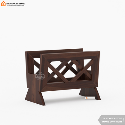 Cole Magazine Rack (Walnut Finish)