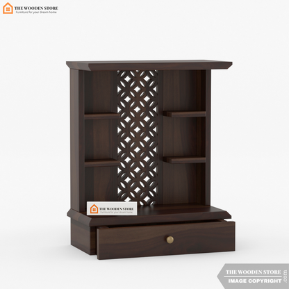 Rudra Home Temple (Walnut Finish)