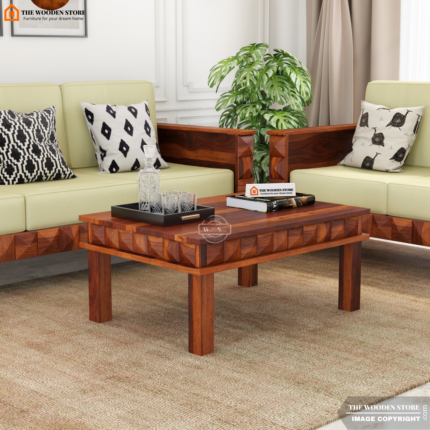 Morris Coffee Table (Honey Finish)
