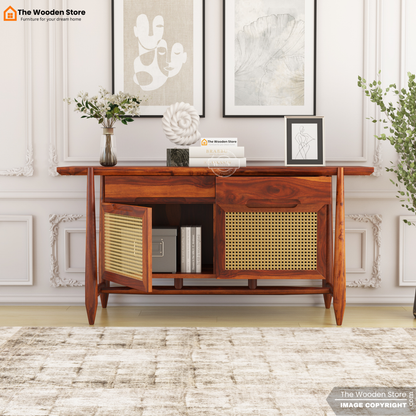 Ellis Cabinet and Sideboard (Honey Finish)