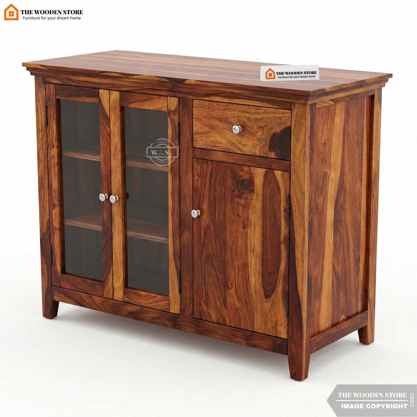 Bankston Kitchen Cabinet (Honey Finish)