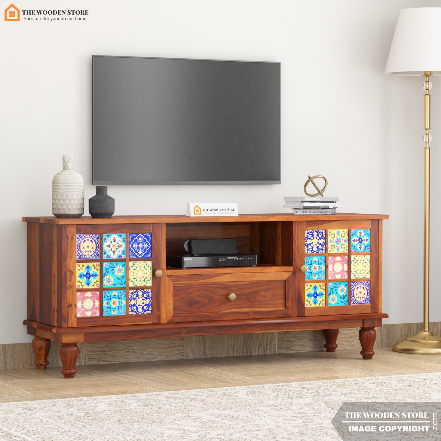 Bunny Tv Unit (Honey Finish)