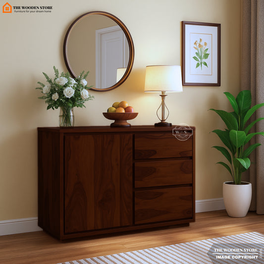 Jada Chest Of Drawer (Walnut Finish)
